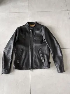 チンクワンタ　シングルライダース　ブラック46 BEAMS F（ビームスF）CINQUANTA / スタンドカラー シングルライダース
