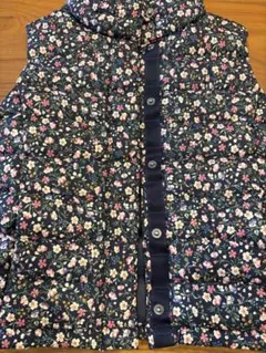 ラルフローレン　花柄ネイビー ダウンベスト6