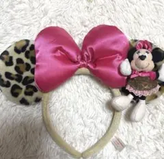 ミニーちゃん ヒョウ柄 カチューシャ