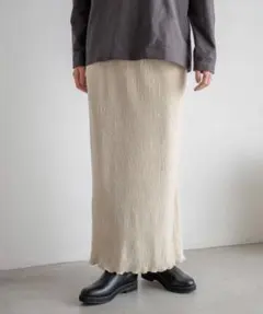 【LOWRYSFARM】シャイニーベロアタイトスカート