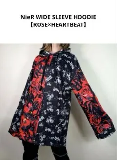NieR WIDE SLEEVE HOODIE【ROSE×HEARTBEAT】のサムネイル