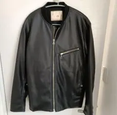 【ジャスティス様専用】ナノユニバース　フェイクレザーリブブルゾン