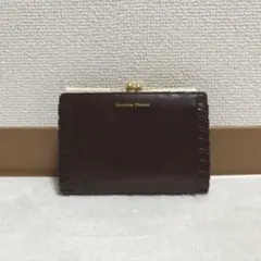 Samantha Thavasa レザー がま口付き 二つ折り財布