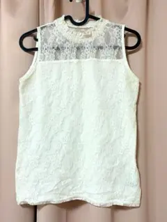 INGNI レース ノースリーブ 아이보리
