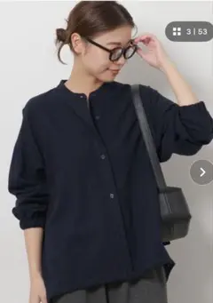 最終値下げ　ジャーナルスタンダードレリューム　今期　ノーカラーシャツ