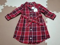 ★タグ付き新品★アプレレクール チェック柄シャツ ワンピース 90cm