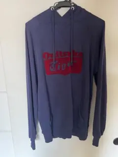 Onitsuka Tiger フード付きパーカー ネイビーM