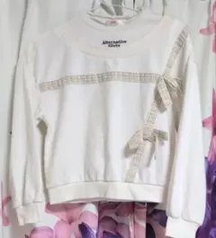 アルジー リボントレーナー裏起毛140cm