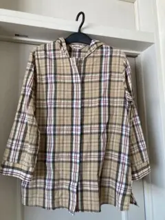 マックレガーフード付きシャツチェック柄