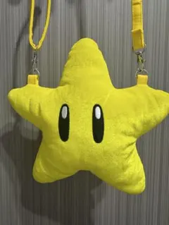 USJ スーパーマリオ　スターショルダーバッグ ファスナー付き
