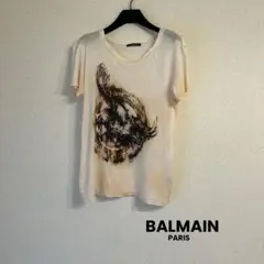 BALMAIN バルマン　プリント　Tシャツ　グラデーション　ピンク