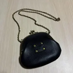 がま口　レザーウォレット　革財布　真鍮　ハンドメイド