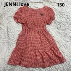 JENNI love ジェニィラブ ワンピース ギンガムチェック 130