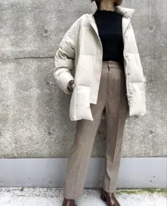 MLI'A スタンドダウンジャケット／オーバーサイズコート