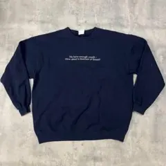 90s Lee メッセージ スウェット ネイビー
