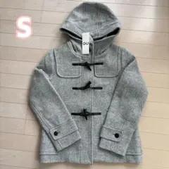 GU ウールブレンド　ショート　ダッフルコート S グレー