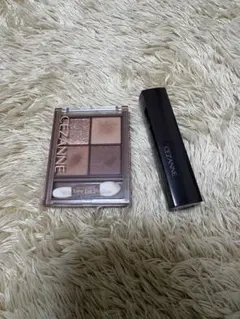 セザンヌ　リップカラーシールド 08 ビタートーンアイシャドウ 01 セット