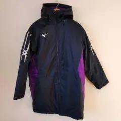 ★【古着】mizuno(ミズノ)ベンチコート　青、パープル　Ｍのサムネイル