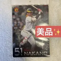 阪神タイガース 51 中野 拓夢 サイン入り下敷き