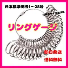 リングゲージ 日本標準規格 1-28号 指輪 計測 号数 指サイズ