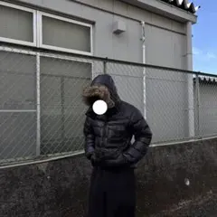 お兄系 平成 y2k ファー ダウンジャケット フード ドローコード