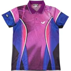 日本製 Butterfly バタフライ　卓球ユニフォーム 卓球ウェア　S 紫