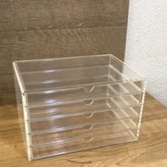 無印良品　透明アクリルケース　5段　引き出し