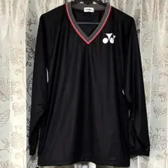 YONEX Vネック　ウォームアップウェア ブラック　Oサイズ　Vブレーカー