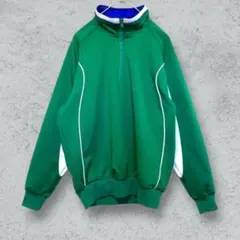 ONE-UP【SS】ジャージ/ハーフジップ/アメカジ/スポーツ/運動/グリーン