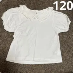 120サイズ　半袖トップス　Tシャツ　キッズ　女の子　夏服　セーラー