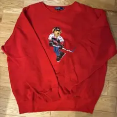 Polo by Ralph Lauren XL クマ刺繍スウェット