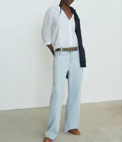 エイチアンドエム H&M h&m ライトブルーデニムパンツ EUR34
