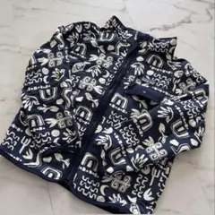 パタゴニアpatagonia ジャケットネイビー キッズ幾何学模様kids 5T