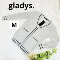 【新品タグ付】gladys. ケーブル編み ニットカーディガン M ホワイト