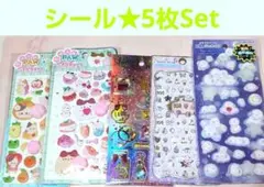 可愛い立体シール 5枚Set ❤