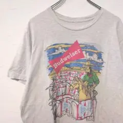 90年代 Budweiser　バドワイザー　企業Tシャツ　アート　ヴィンテージ