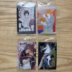 デスノートウエハースカード4枚【夜神月・エル・メロ・ニア】