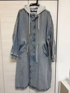 【RY様専用】Bershka フード付きデニムロングコートのサムネイル