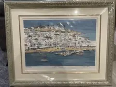 織田義郎 ミコノス島(ギリシア) 絵画 リミテッドエディション 額装 織田義郎 ミコノス島(ギリシア) 絵画 リミテッドエディション 額装