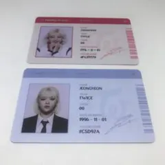 TWICE ジョンヨン ICカード セット