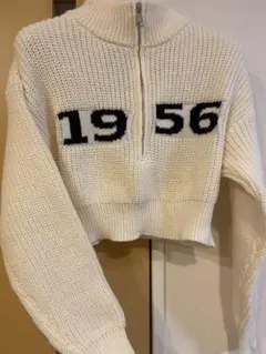 【新品未使用】SHINE シーイン　ハーフジップ　ショート丈ニット　Sサイズ