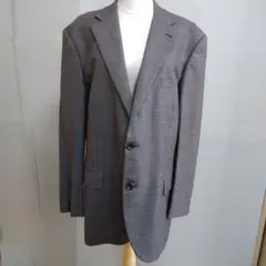 ゼニア生地 テーラードジャケット カシミヤ混 XL 日本製 高級 チェック