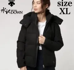 【美品】デサント オルテライン ダウン ジャケット アンカー ブラック XL