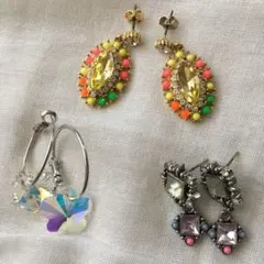 ビジュー ピアス 3点セット チェスティ ユナイテッドアローズのサムネイル