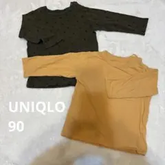 UNIQLO ロンT 2枚セット　９０