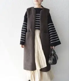 SHIPS ウールライクロングファージレ