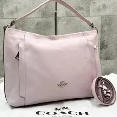 美品 コーチ 2way スカウトホーボー ハンドバッグ ショルダーバッグ シボ革