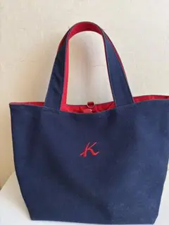 赤 トートバッグ