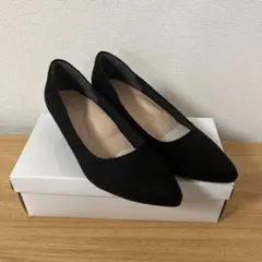 AOKI パンプス　ブラック　スウェード調　ビジネス　就活のサムネイル