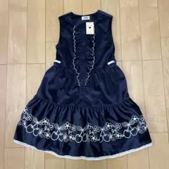 Souris ネイビー ノースリーブワンピース 140